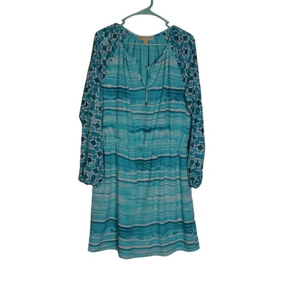 Michael Kors Turquoise Tunic Style Dress, Size 12 - Picture 2 of 6